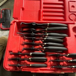 Black Handle Snap Ring Pliers Set - 12-Piece